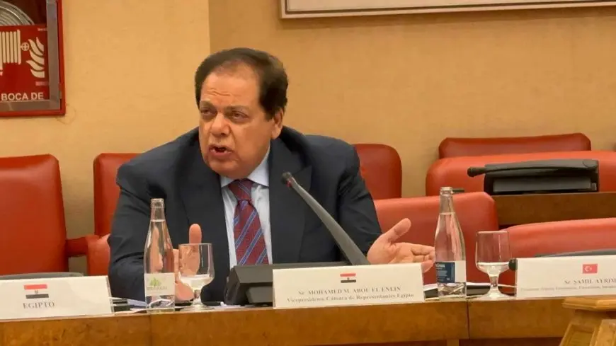 أمام رجال الأعمال الصينيين.. أبو العينين يعرض فرص الاستثمار في مصر
