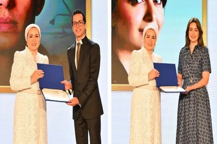 السيدة انتصار السيسي تكرم عدد من الفنانين لتجسيدهم أدوار ذوي الهمم.. صور