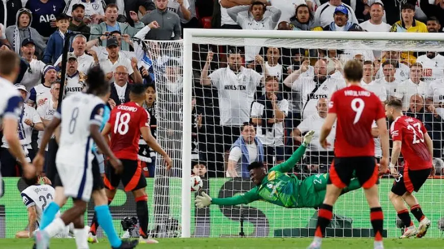 هدف عكسي يمنح توتنهام الأسبقية أمام مانشستر يونايتد في الشوط الأول بنهائي الدوري الأوروبي