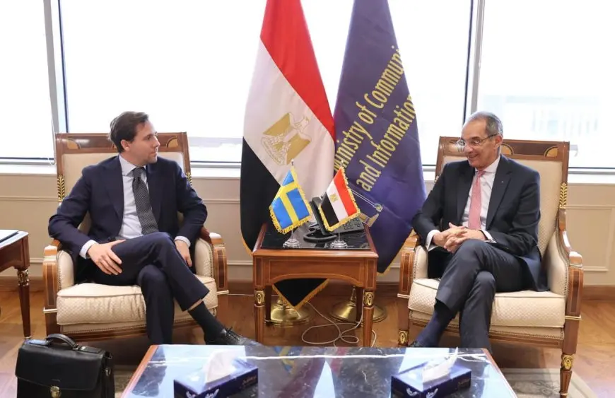 وزير الاتصالات: فرص كبيرة للشركات السويدية للتوسع بأنشطتها وتقديم خدماتها للسوق المصرية